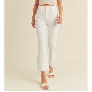 Just Black Denim cropped flare jeans